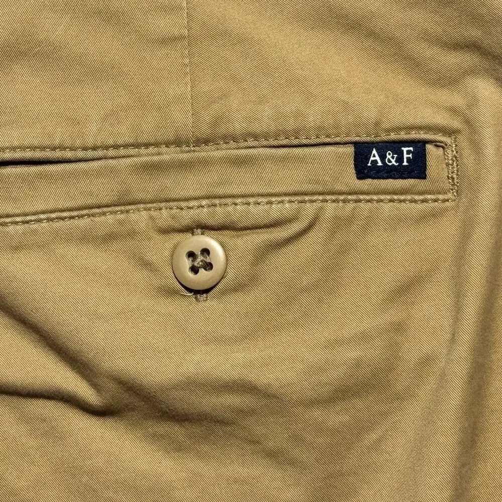 Abercrombie & Fitch Mens Cotton Stretch Slim Fit Chino Pants 29 x 30 Preppy